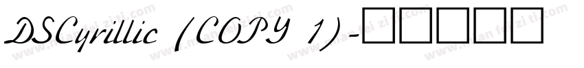 DSCyrillic (COPY 1)字体转换